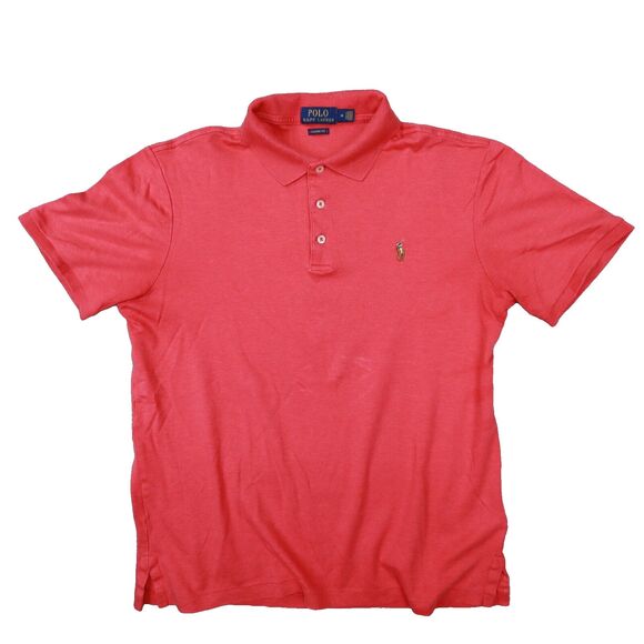 Polo Ralph Lauren Men's Classic‎ Fit Red Short Sleeve Polo Size Medium - Picture 1 of 10